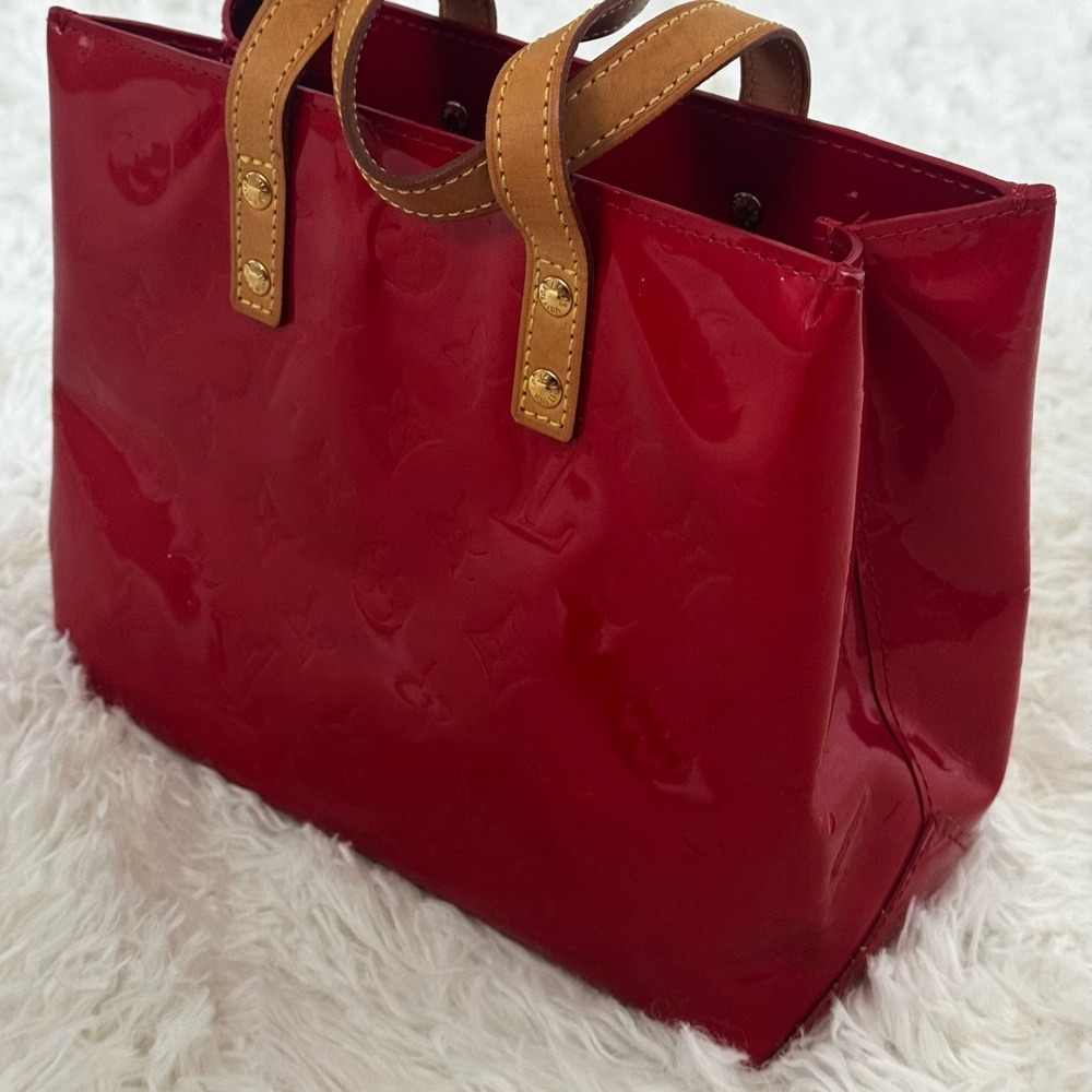 Louis Vuitton Red Patent Leather Tote